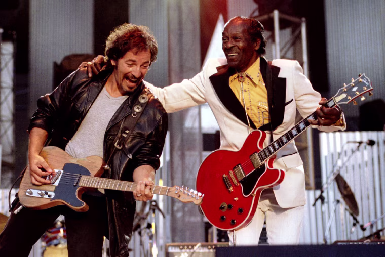 Image: Bruce Springsteen and Chuck Berry