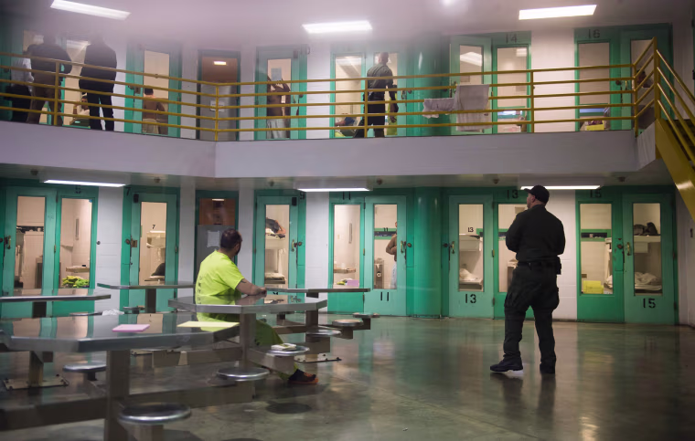 Image: Immigration detainees arrested by ICE