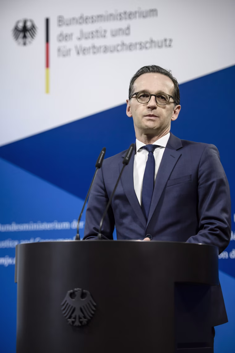 Image: Pressestatement of German Justice Minister Heiko Maas