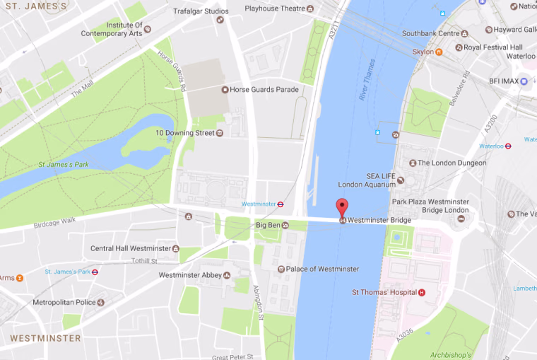 Image: Map of London around Parliament