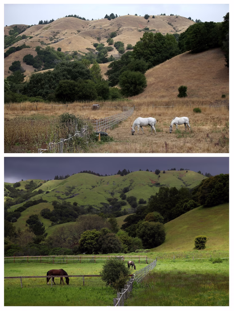 Image: Then And Now: California's Drought Officially Declared To Be Over