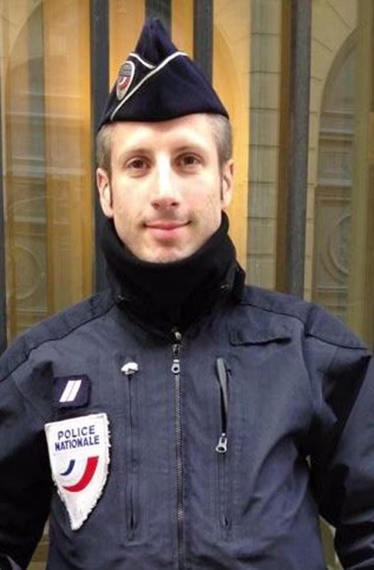 Image: An undated family handout released by the French police headquarters on April 22, 2017, shows Xavier Jugele, the French policeman killed during the attack on the Champs Elysees Avenue in Paris, on April 20, 2017.