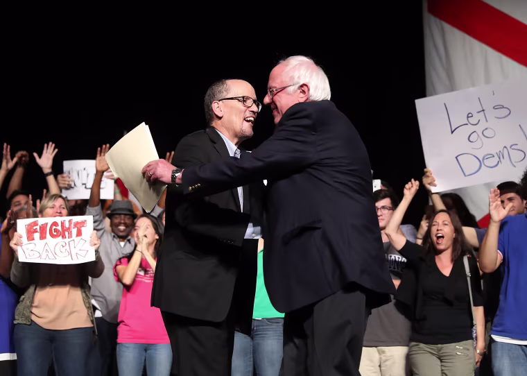 Image: Sen. Bernie Sanders And DNC Chair Tom Perez Hold Rally In Miami
