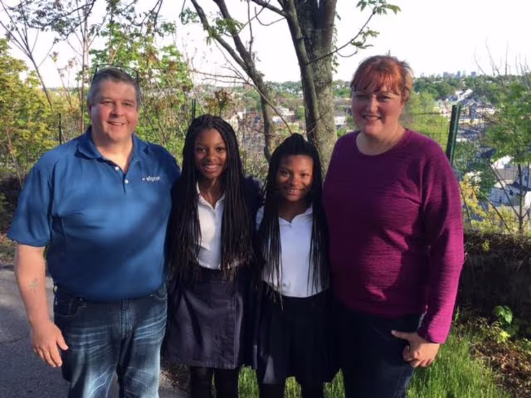 Image: Aaron, Mya, Deanna, and Colleen Cook
