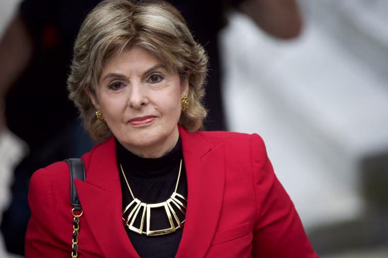 Image: Gloria Allred arrives at the Montgomery County Courthouse