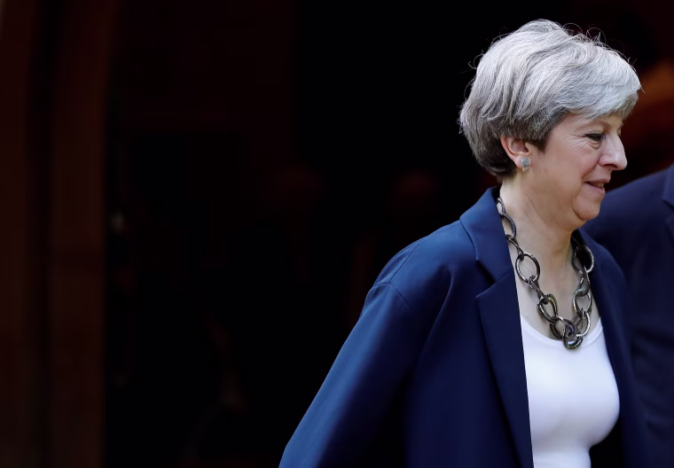 Image: Britain's Prime Minister Theresa May