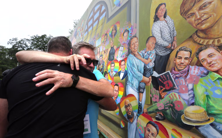 Image: Mourners Marks First Anniversary Of Orlando Pulse Nightclub Mass Shooting