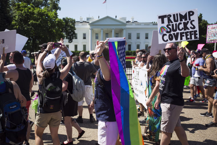Image: Thousands Gather For Equality March For Unity And Peace In Washington DC