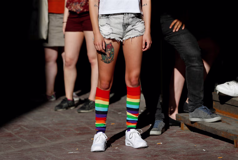 Image: LGBT rights activists gather for a pride parade in central Istanbul