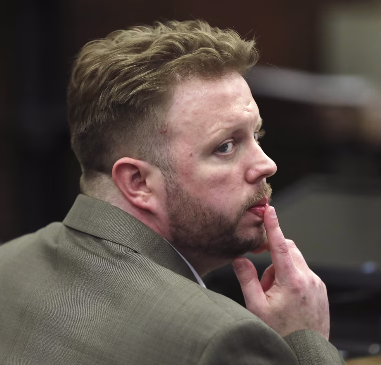 Image: Michael McCarthy watches as jury selection begins for his murder trial