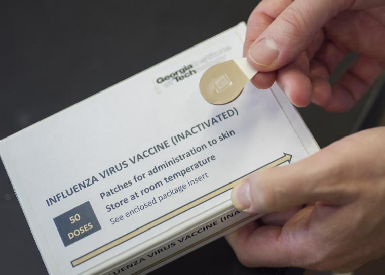 Image: A microneedle vaccine patch package