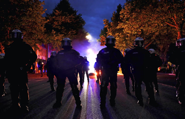 Image: Protest against G20 Summit in Hamburg