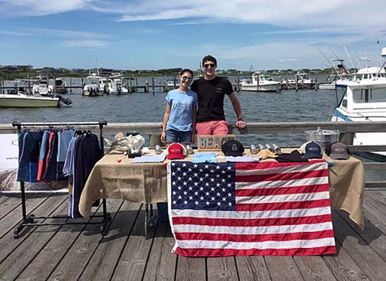 Caroline and Jake Danehy, the co-founders of Fair Harbor.