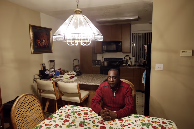 Image: Pastor Yul Dorn inside his home
