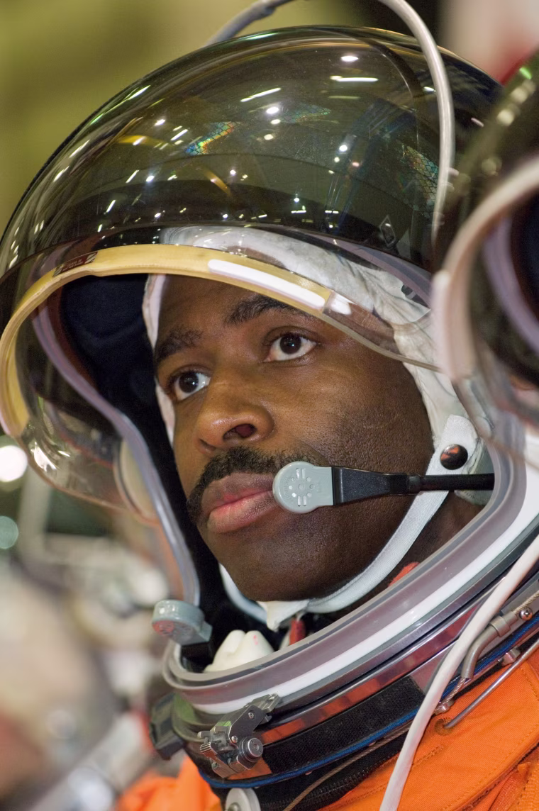 Melvin during training at Johnson Space Center in Houston.