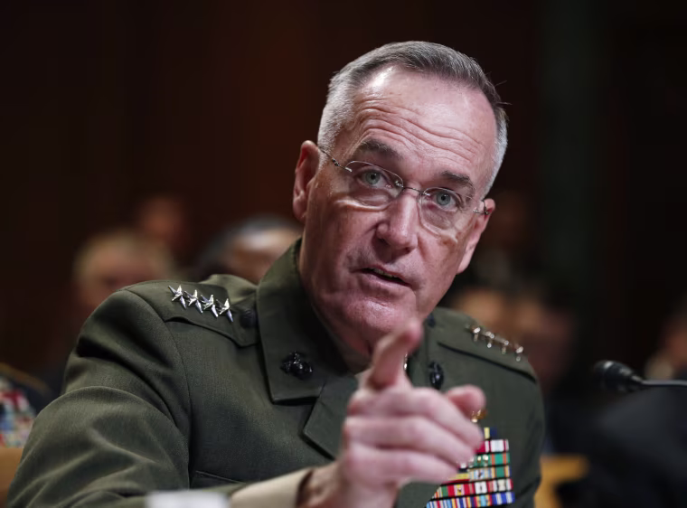 Image: Joint Chiefs Chairman Gen. Joseph Dunford testifies on Capitol Hill