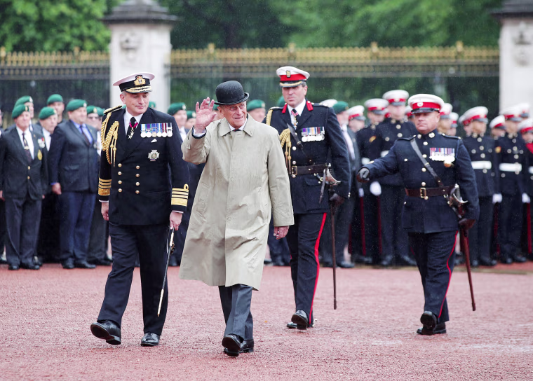 Image: Britain's Prince Philip, Duke of Edinburgh, in his role as Captain General, Royal Marines, attends a Parade