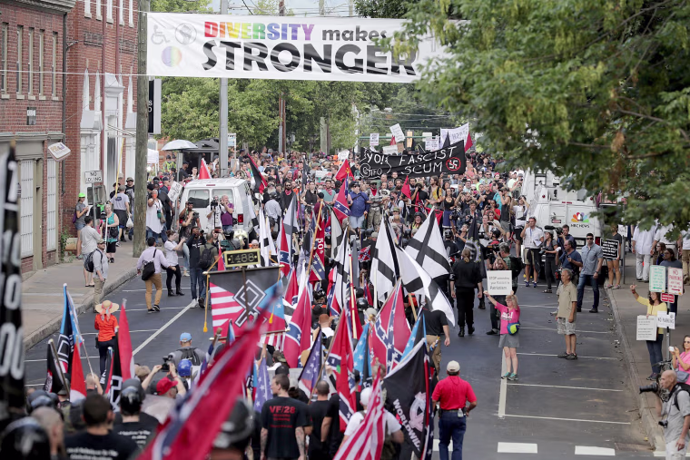 Image: Violent Clashes Erupt at \"Unite The Right\" Rally In Charlottesville