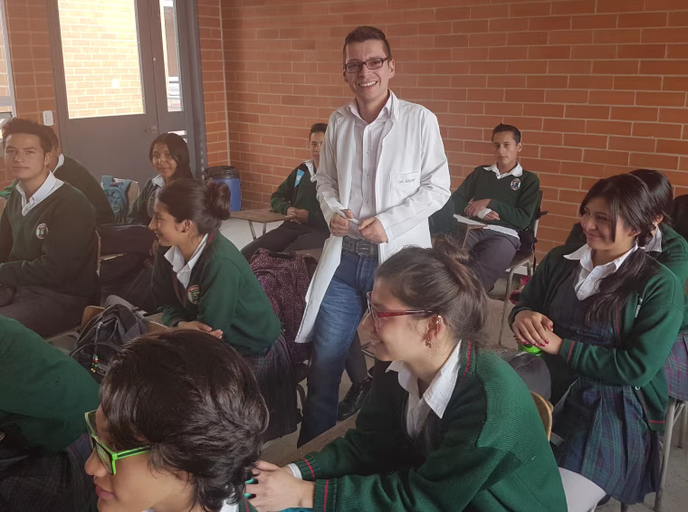 Image: Teacher Luis Miguel Bermúdez