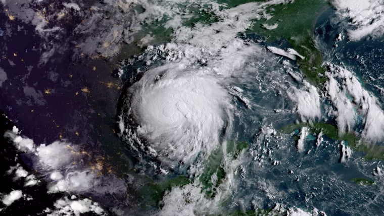 Image: Tropical Storm Harvey in the Gulf of Mexico
