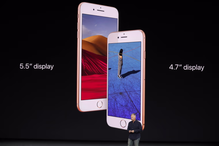 Image: Apple's Schiller introduces the iPhone 8 during a launch event in Cupertino