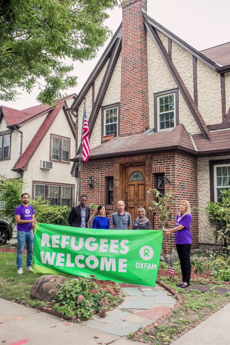 Image: Aid agency Oxfam, invites refugees to spend the weekend at U.S. President Donald Trump's childhood home