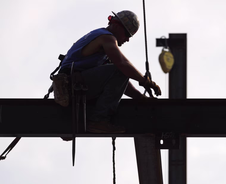 Worker at a construction site.