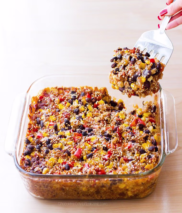 Image: Cheesy Mexican Black Bean Quinoa Casserole