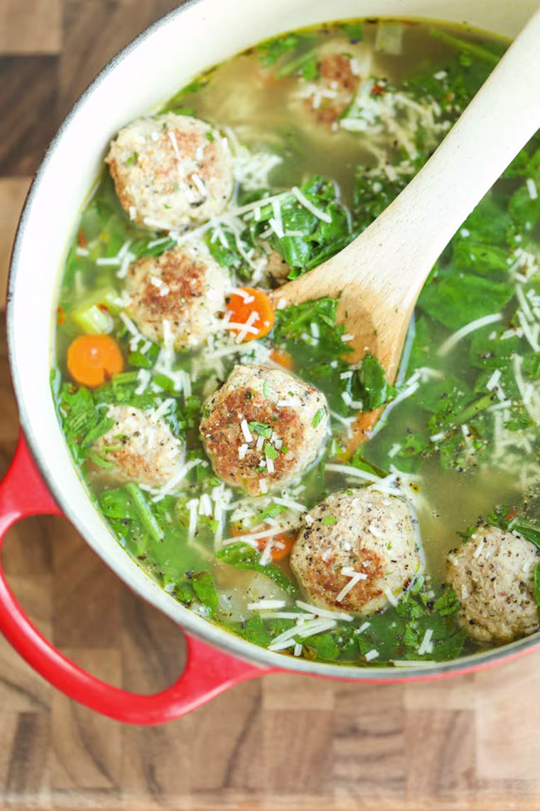 Image: Turkey Meatball and Spinach Soup