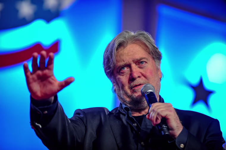 Image: Former White House Chief Strategist Bannon delivers remarks in Washington