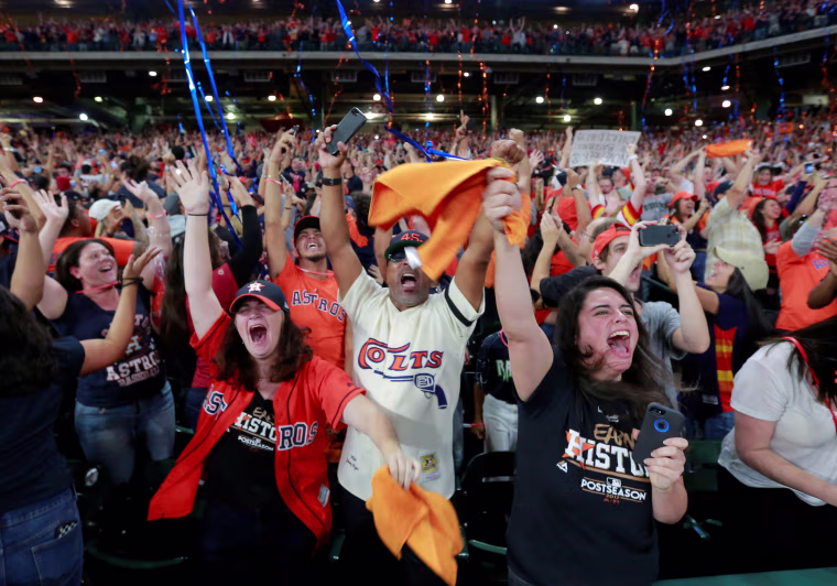 Image: Houston Astros celebrate World Series win