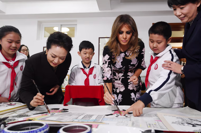 Image: Trump in China