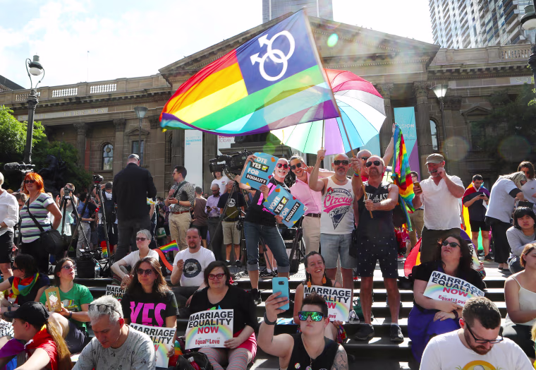 Image: Same Sex Marriage vote, Melbourne