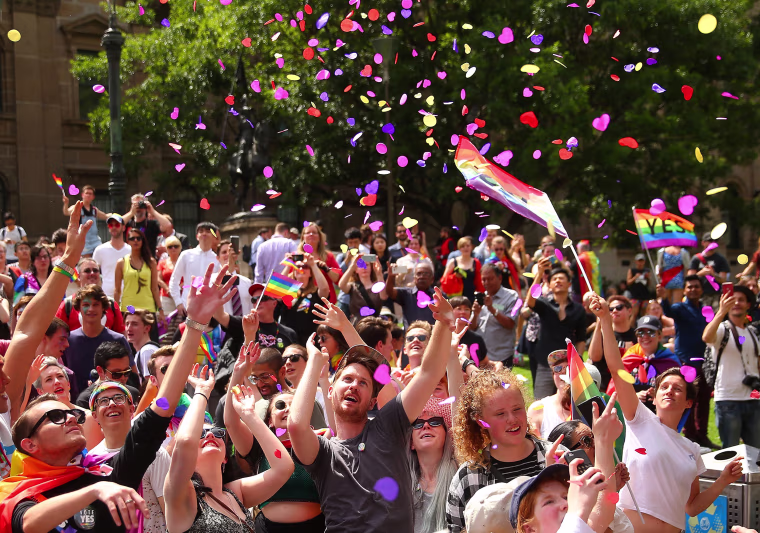 Image: Australians Gather To Hear Result Of Marriage Equality Survey