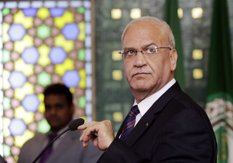 Image: Palestinian negotiator, Saeb Erekat