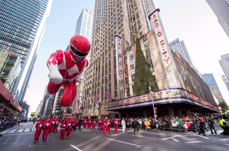 Image: Power Rangers Balloon at the 91st Annual Macy's Thanksgiving Day Parade