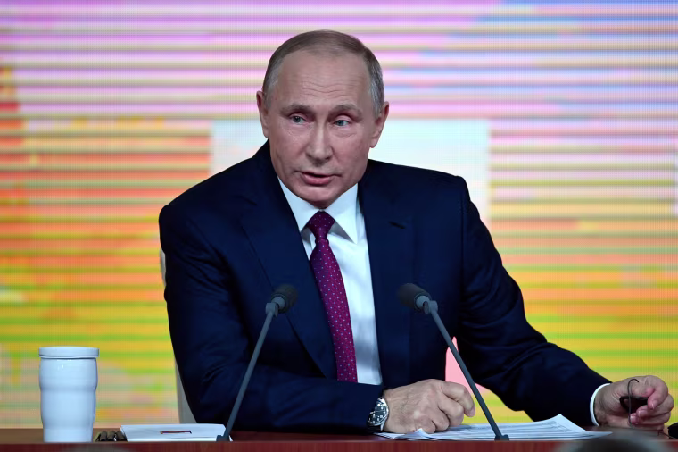 Image: Vladimir Putin said he wants a balanced political system in Russia.