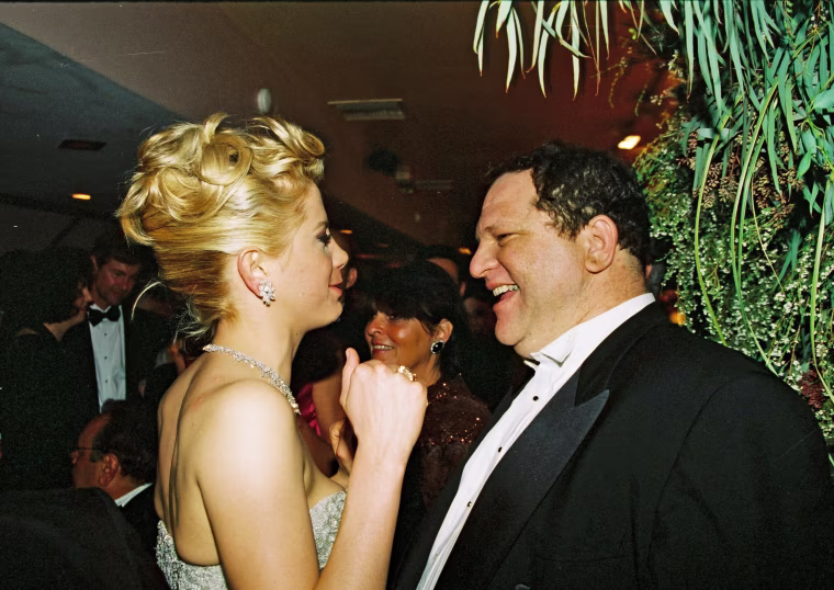 Image: Mira Sorvino and Harvey Weinstein