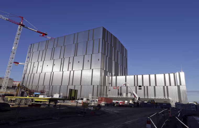 The assembly hall at ITER ( the International Thermonuclear Experimental Reactor), where components for the ITER Tokamak will be pre-assembled before integration into the machine, in Cadarache, southern France,on Dec. 13.