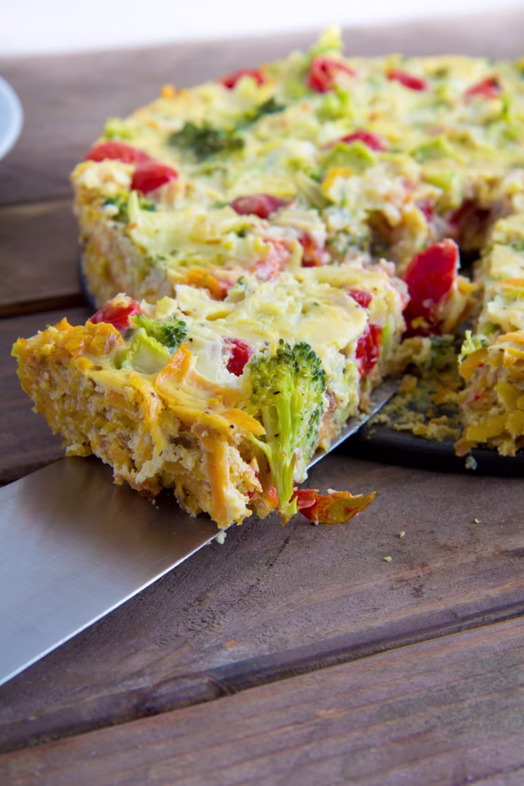 Sweet Potato Crust Quiche