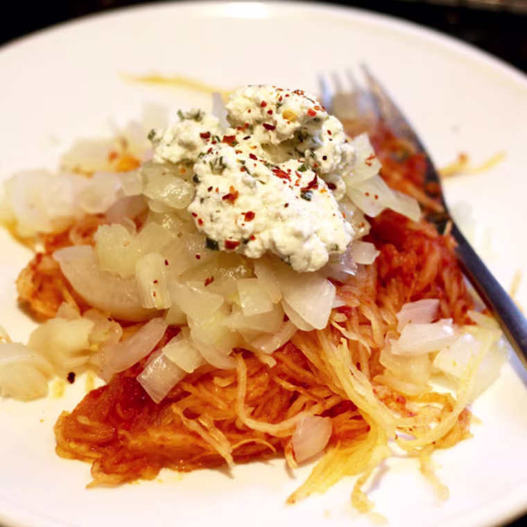 Protein Punch Marinara Spaghetti Squash