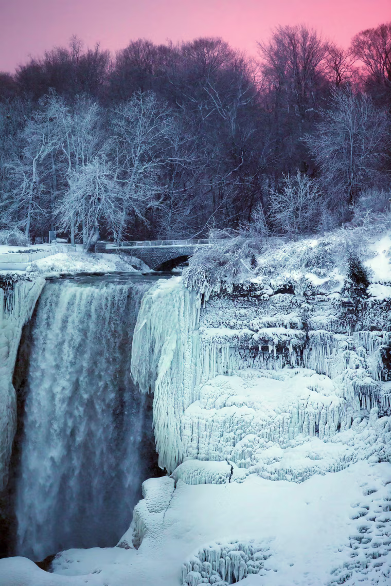 Image: The American Falls as seen from the Canadian side of Niagara Falls