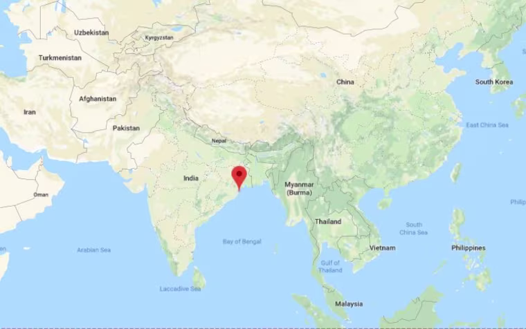 Image: The missile was launched from Abdul Kalam island, which lies off the country's east coast.