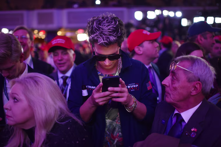 Donald Trump Holds Election Night Event New York City