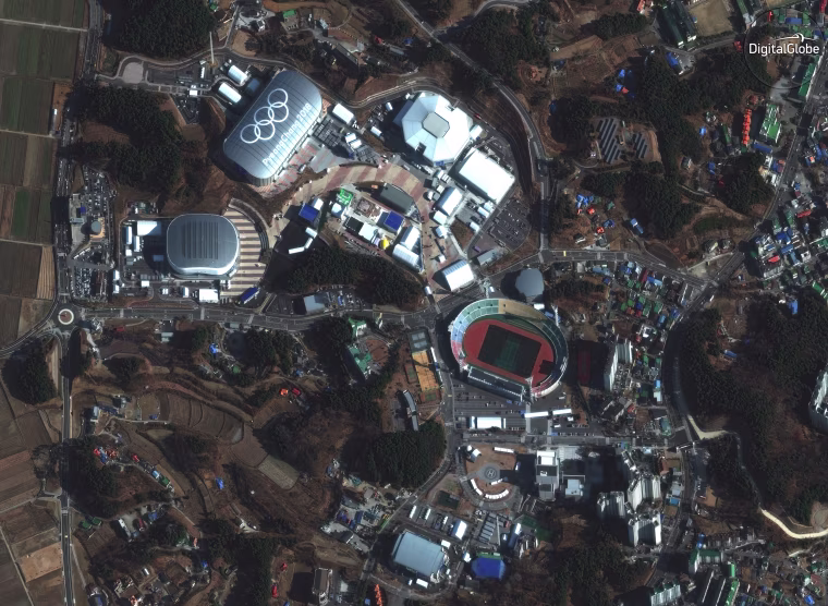 Image: Olympic venues from space