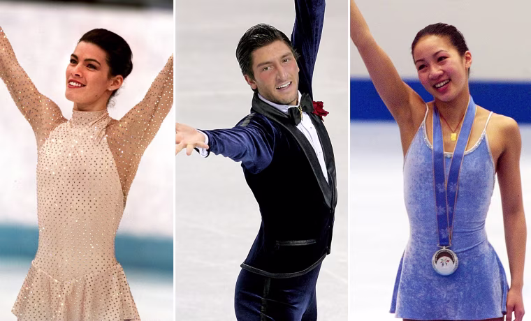 Image: Nancy Kerrigan, Evan Lysacek and Michelle Kwan.