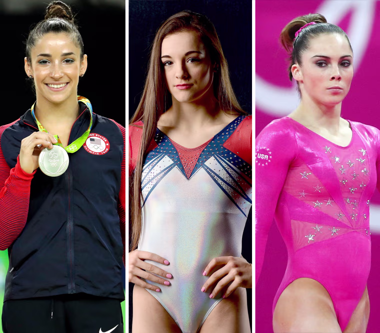 Aly Raisman, Maggie Nichols and McKayla Maroney.