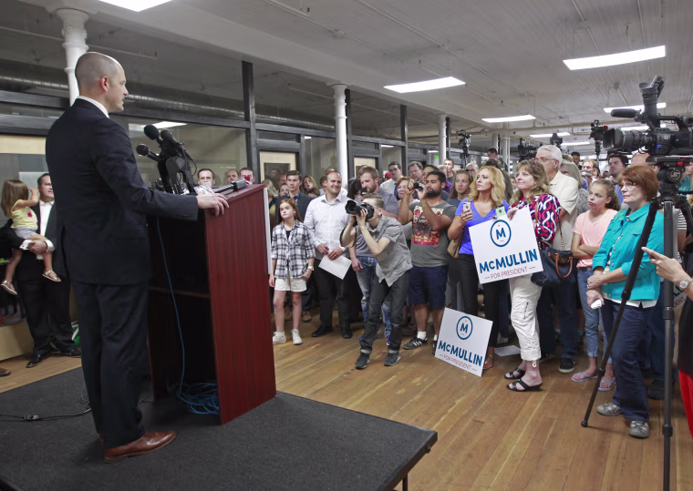 Former CIA Agent Evan McMullin Launches Presidential Campaign In Salt Lake City