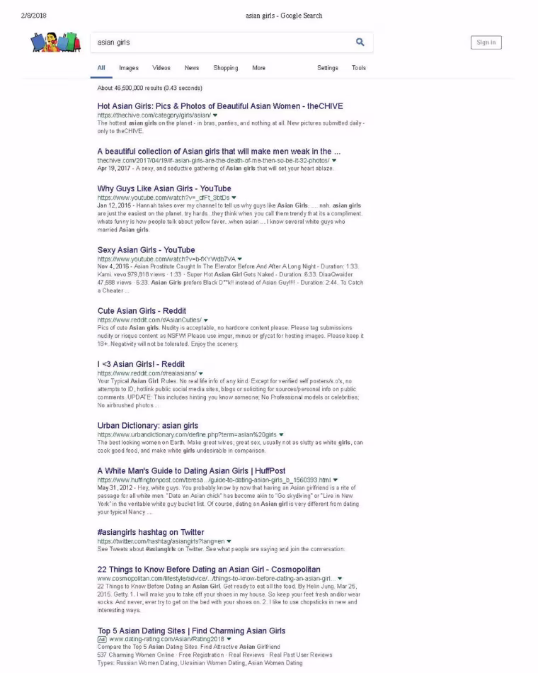 Image: Google Search Asian Girls