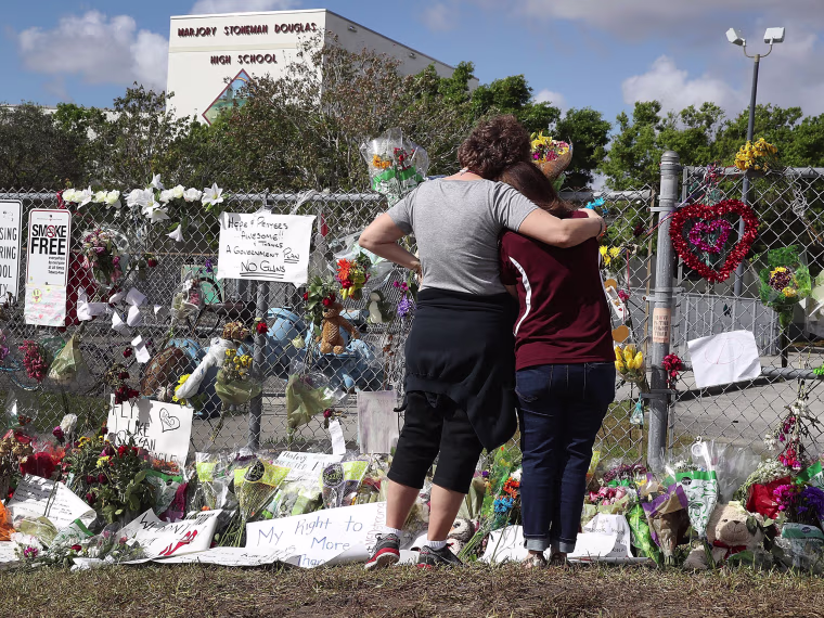 Image: Teachers From Marjory Stoneman Douglas High School Return After School Shooting